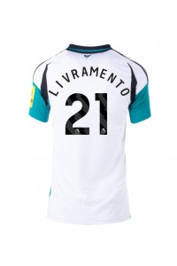 Newcastle United Tino Livramento #21 Voetbaltruitje Uit tenue Dames 2024-25 Korte Mouw